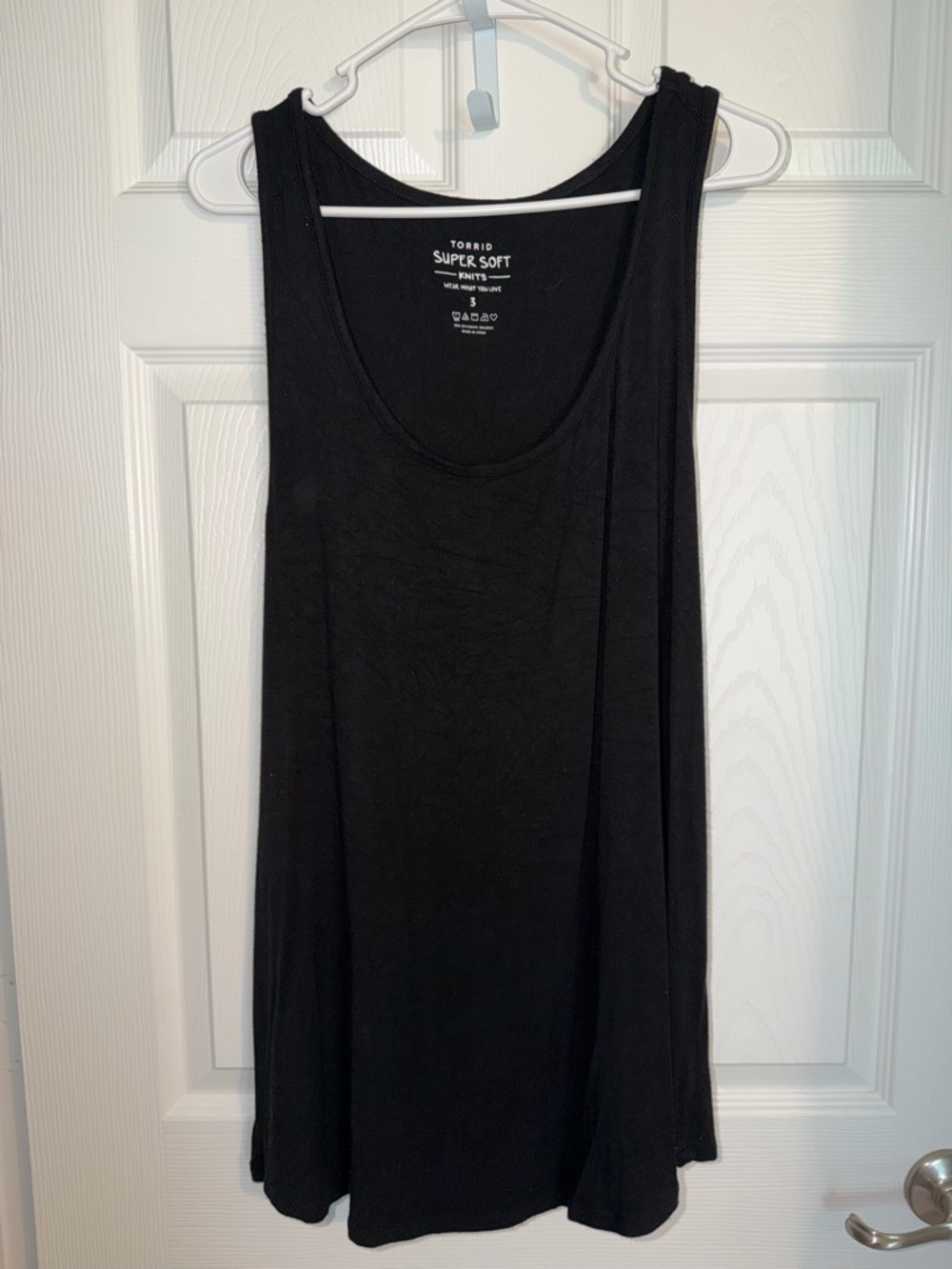 torrid Black Scoop Neck Super Soft Tank